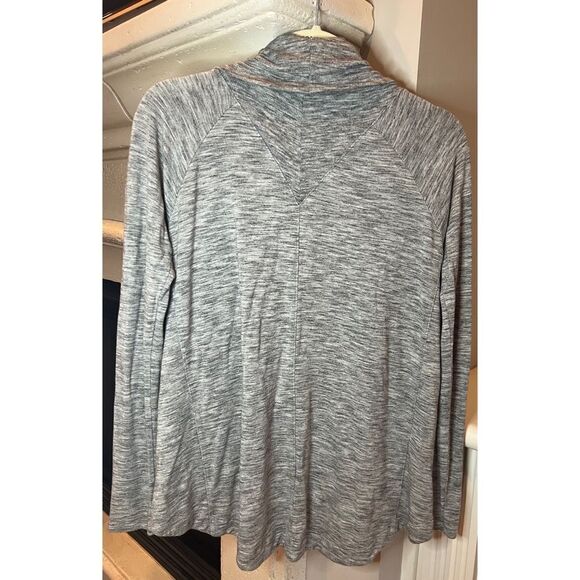 Athleta Nirvana Wear Two Ways Wrap Heather Grey Cardigan Size XXS - Picture 4 of 10